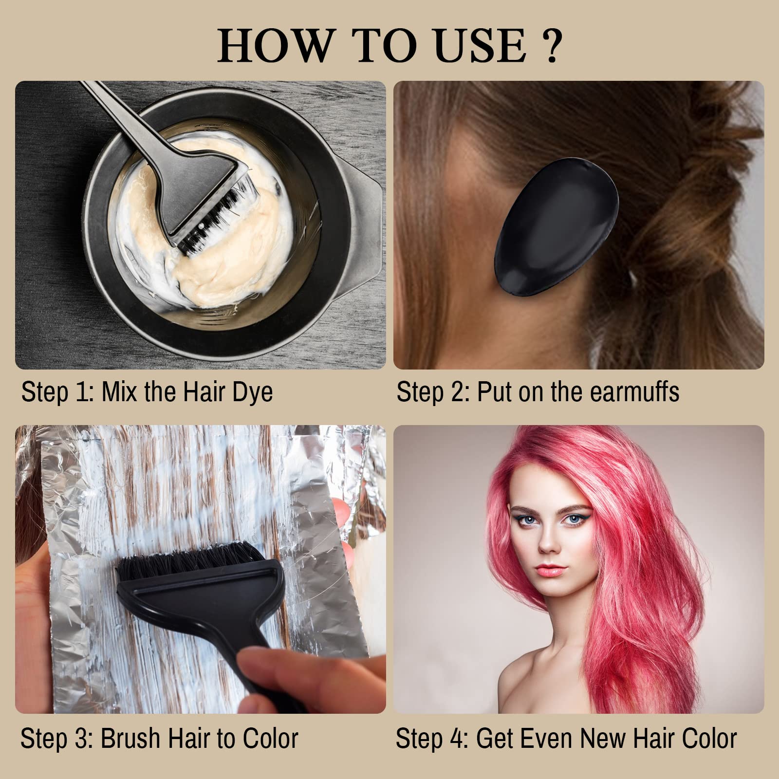 1st Choice brush bristles resist staining for repeated dyeing sessions.