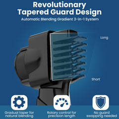 247 Groomed beard nose body trimming attachments enable all-in-one grooming