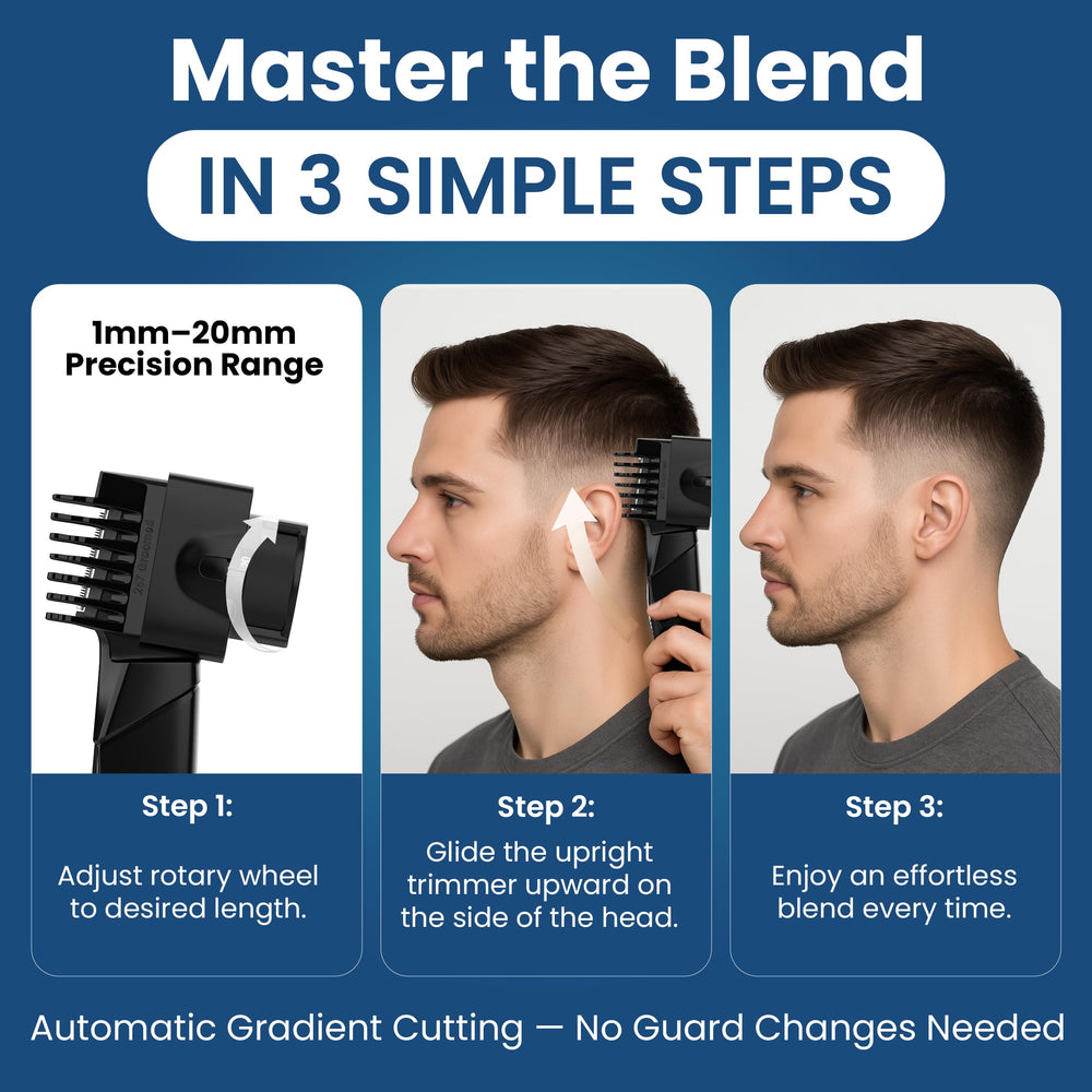 247 Groomed quick-release attachment system keeps tools secure and swaps effortless