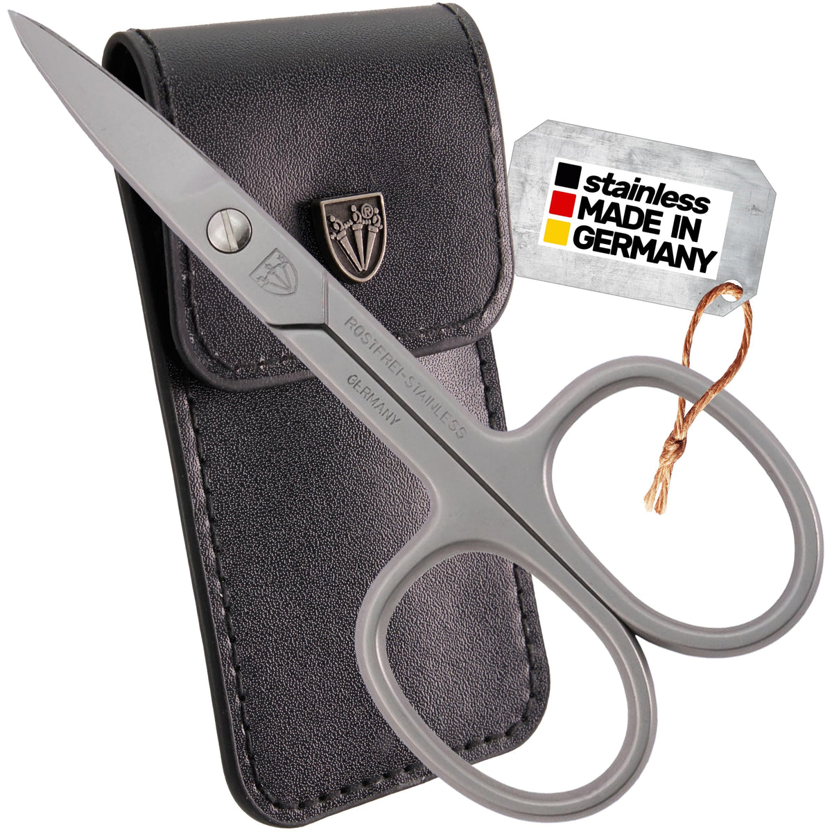 3 Swords Germany curved nail scissors for precise trimming along nail curves.