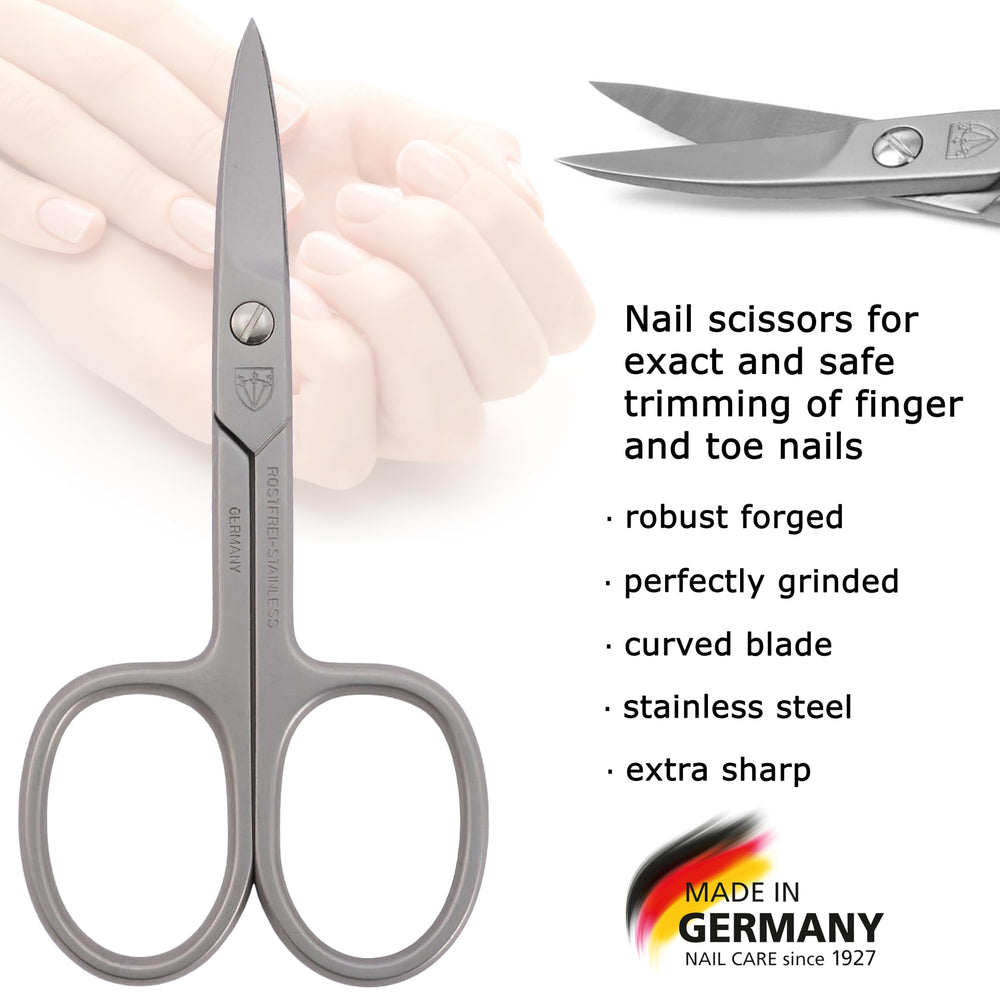3 Swords Germany case protects the stainless steel nail scissors during travel.
