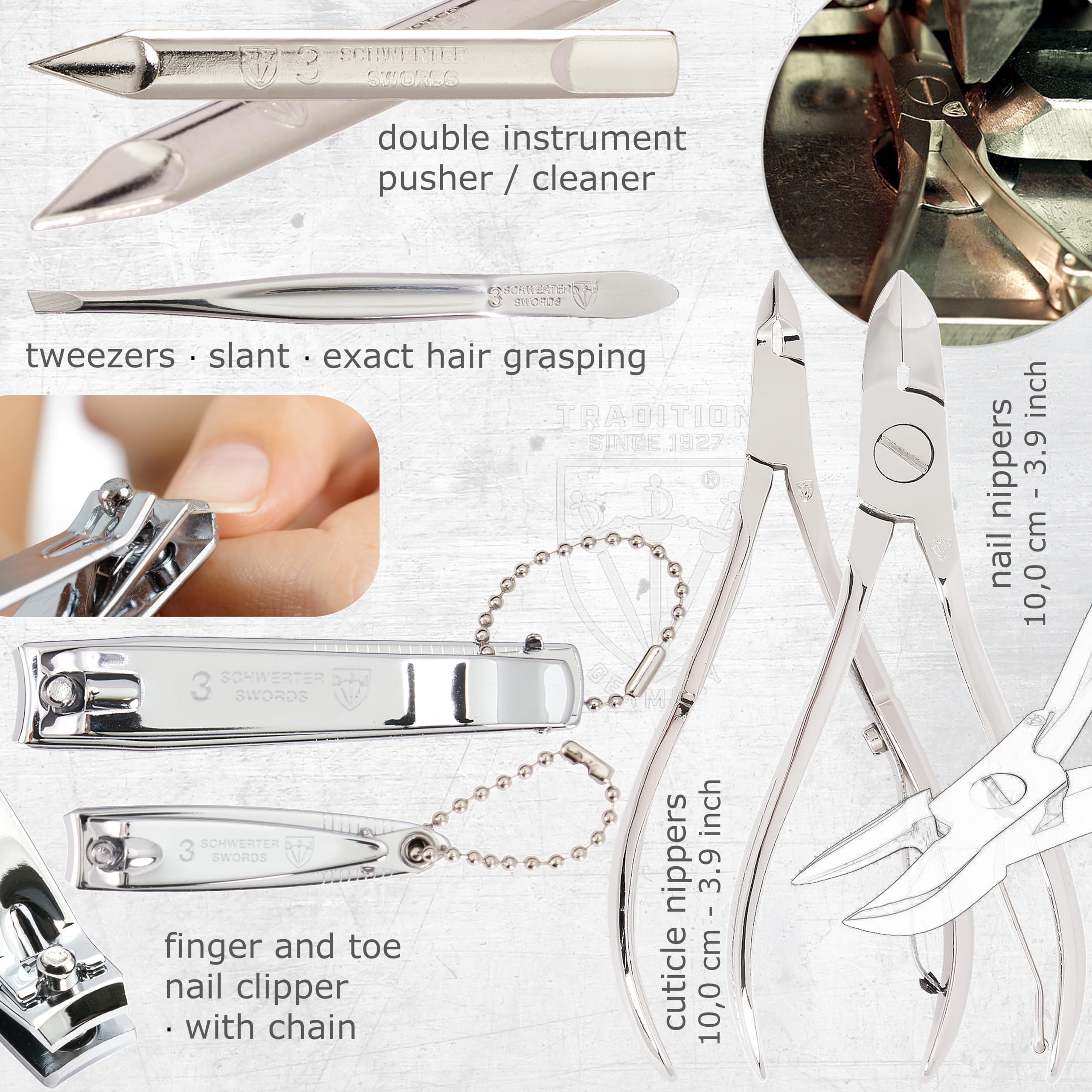 3 Swords Germany nail scissors provide clean cuts and smooth edges