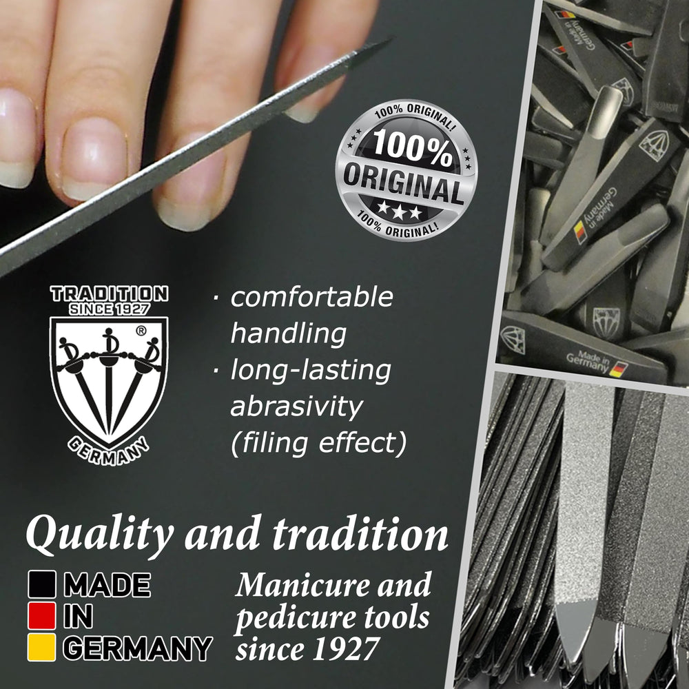 3 Swords Germany sapphire pocket nail file stainless spring steel for durability