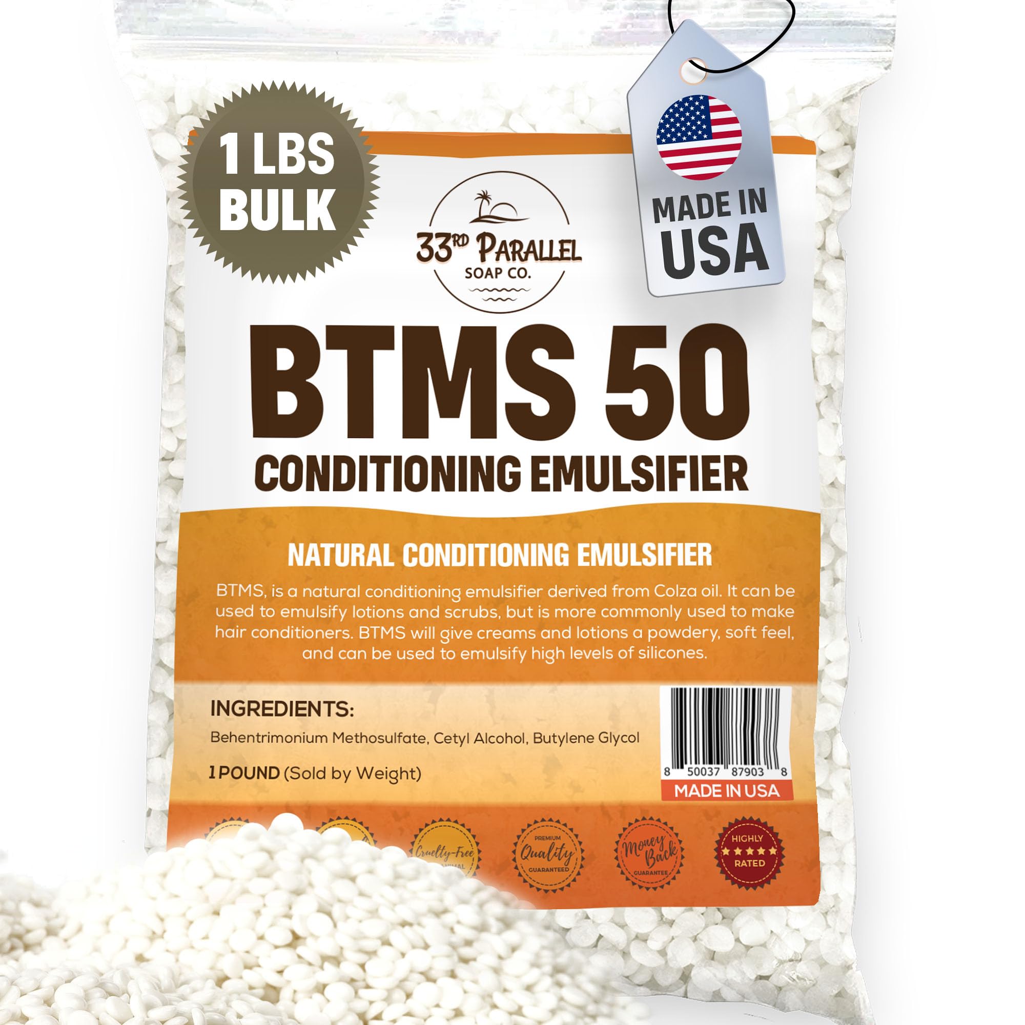 BTMS 50 de 33rd Parallel en botella, listo para formulaciones estables