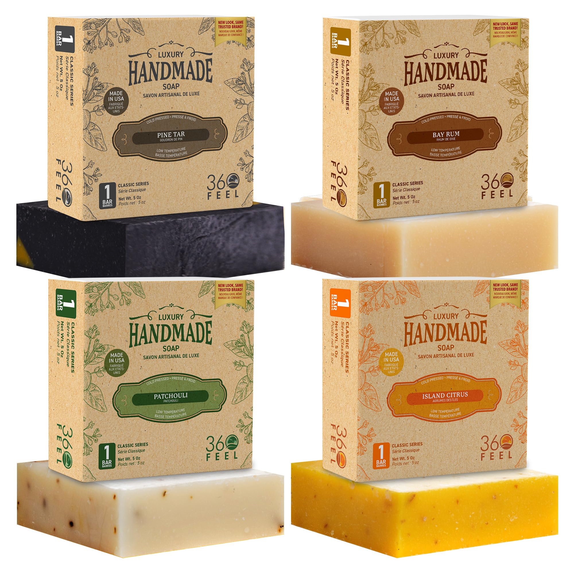 Jabón 360Feel Barra Hombre Bay Rum, aroma distintivo para la rutina diaria
