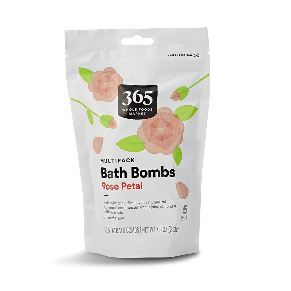 365 by Whole Foods Market baño pétalos de rosa con sal del Himalaya, relajación profunda