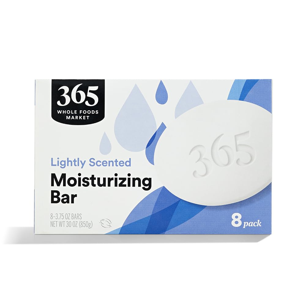365 by Whole Foods Market bar soap with light scent for daily cleansing.