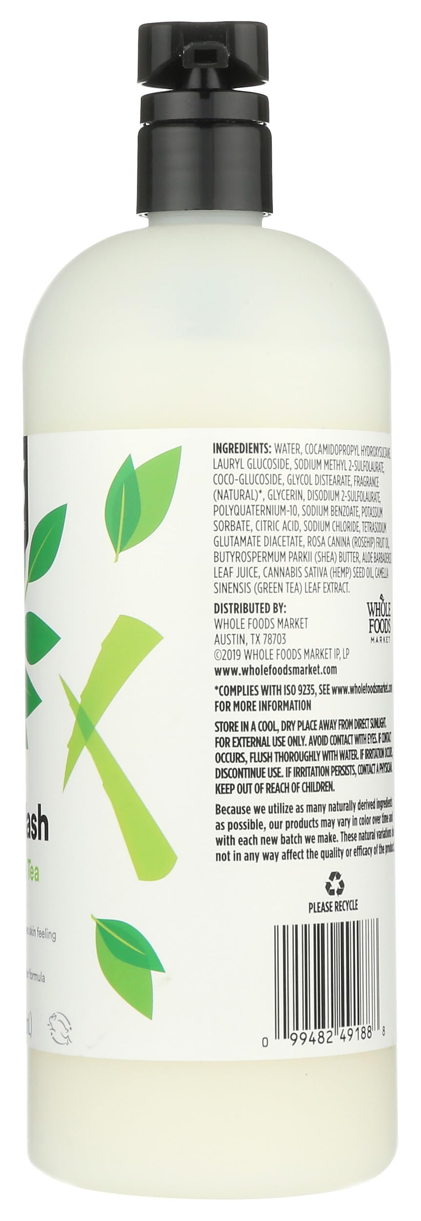 365 by Whole Foods Market fragrance close-up conveys gentle aloe and white tea scent