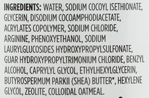 365 by Whole Foods Market oatmeal label highlights soothing skin benefits.