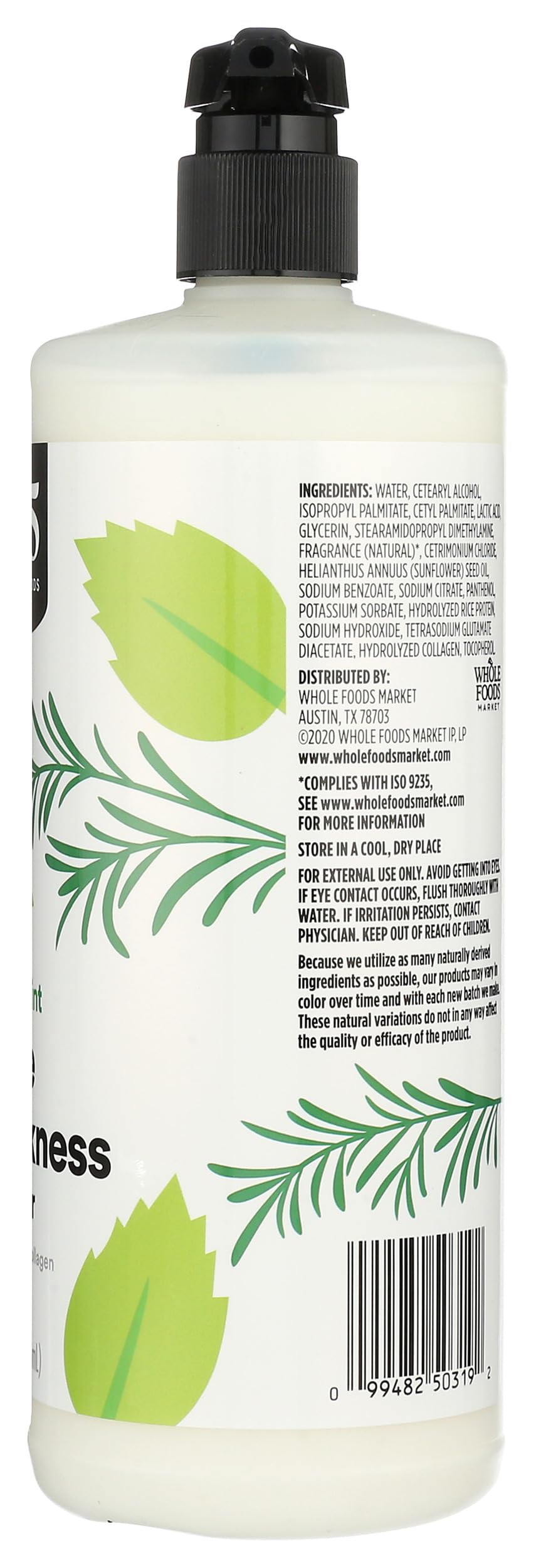 365 by Whole Foods Market conditioner on fine hair showing added body and shine