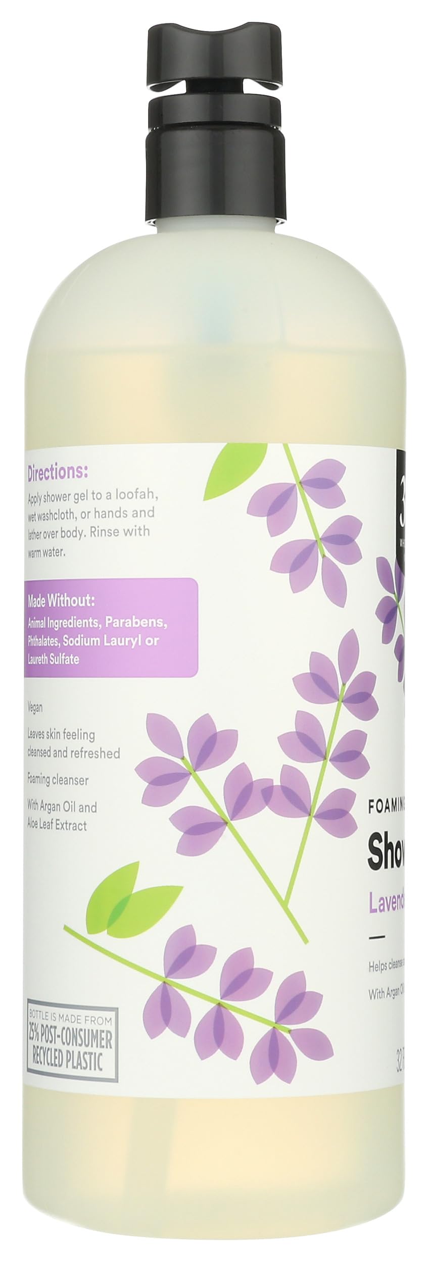 365 by Whole Foods Market lavender shower gel pour—easy to dispense.