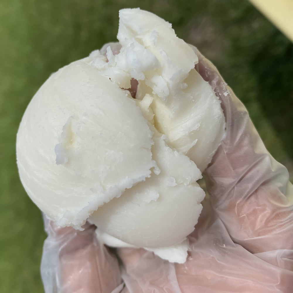 3CAYG refined white shea butter jar highlights a versatile base for soaps.