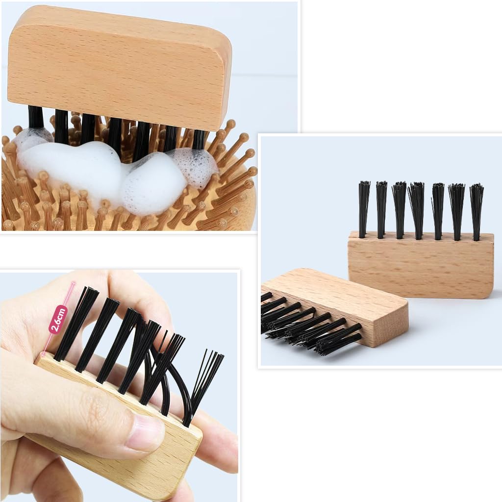 3SAIT beechwood handle provides comfortable grip during brush cleaning tasks