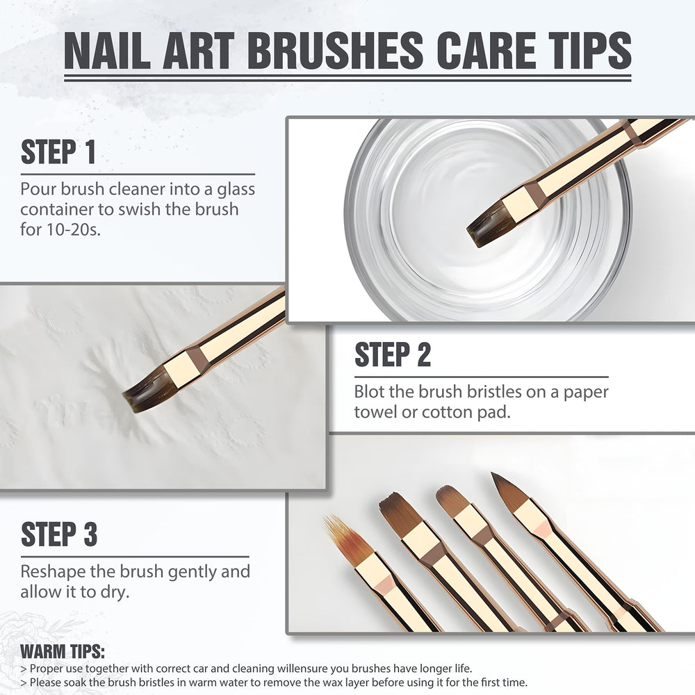 3zorqinron nail art filbert brush provides soft edges and even fills