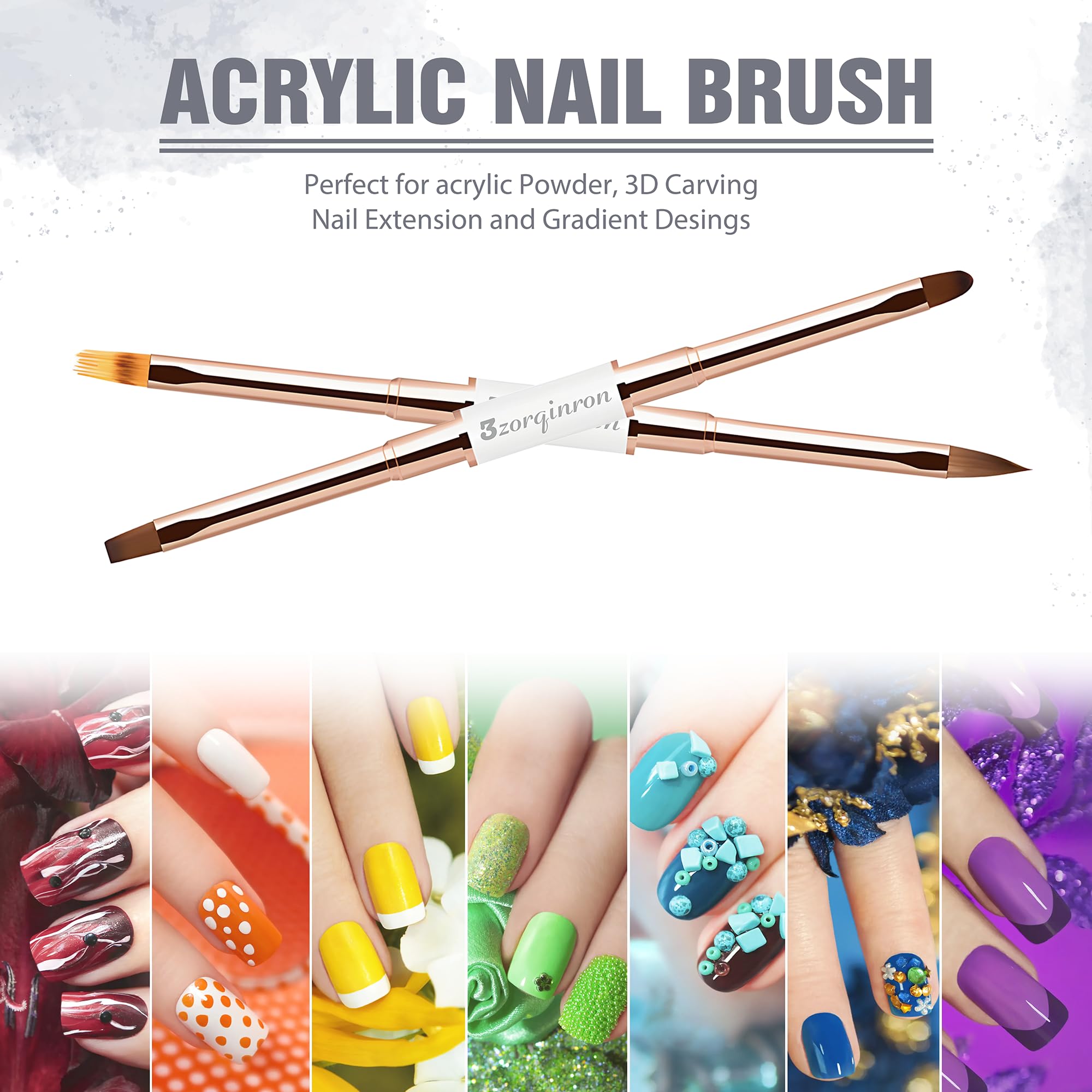 3zorqinron nail art ombre brush delivers smooth gradients for flawless transitions
