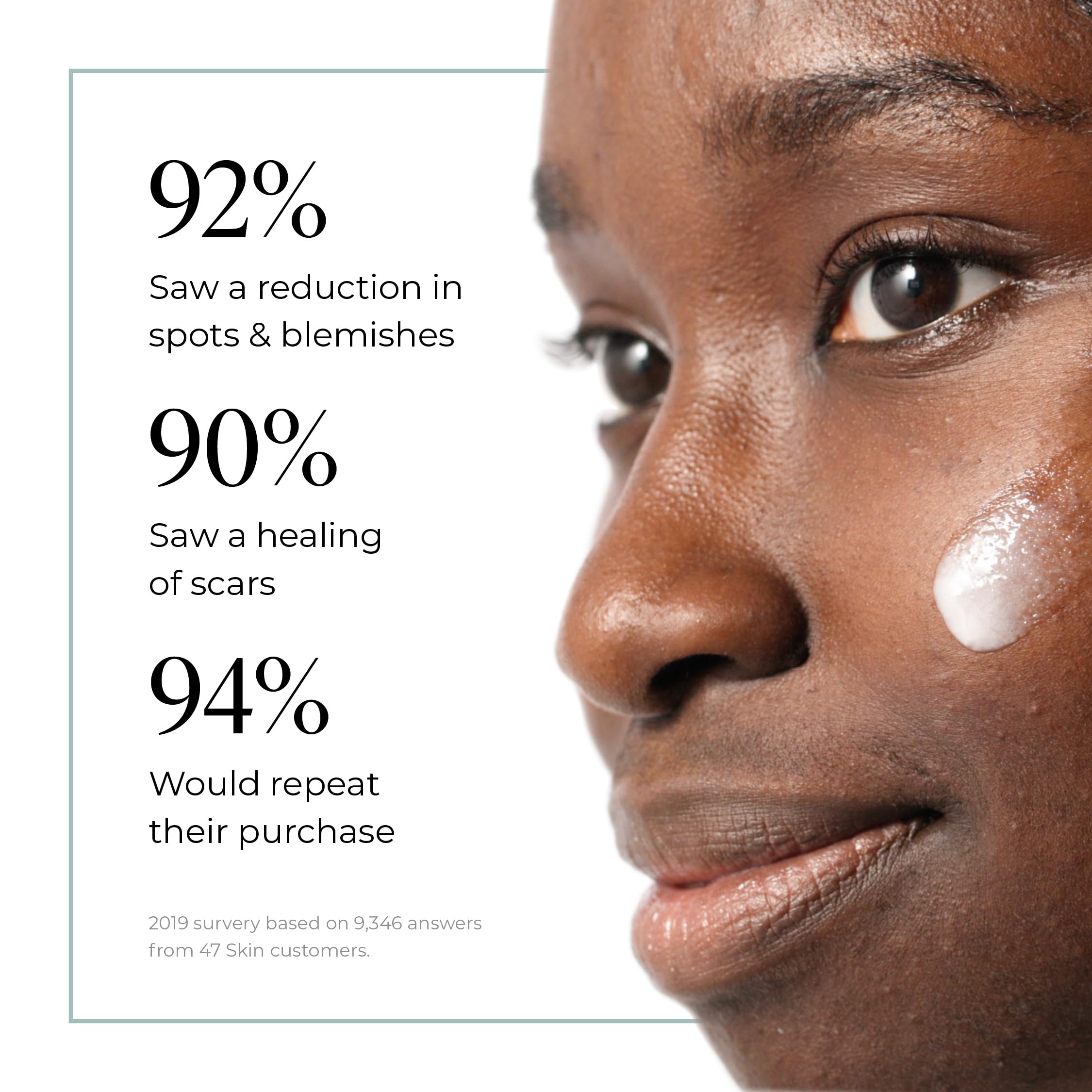 47 Skin product helps skin look more radiant after use.