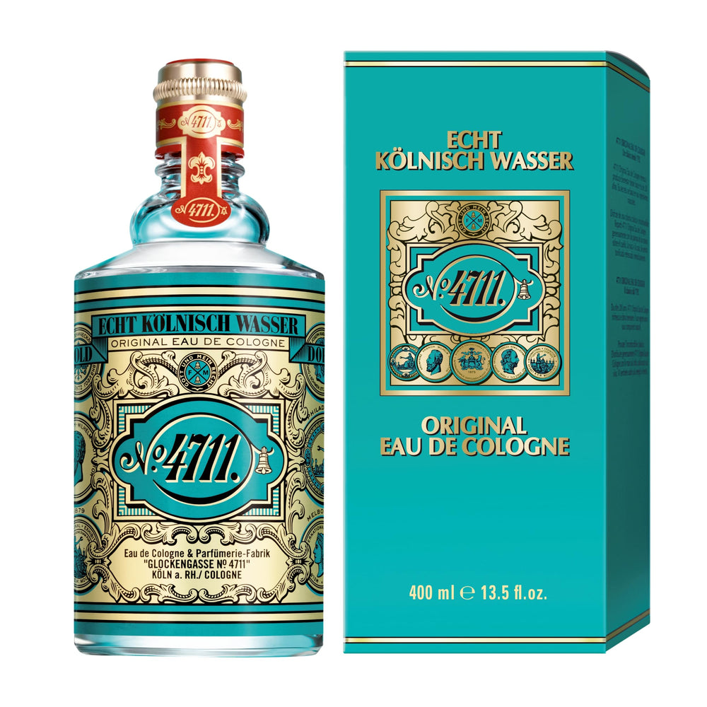 4711 by Muelhens Original bottle front view shows timeless citrus freshness.