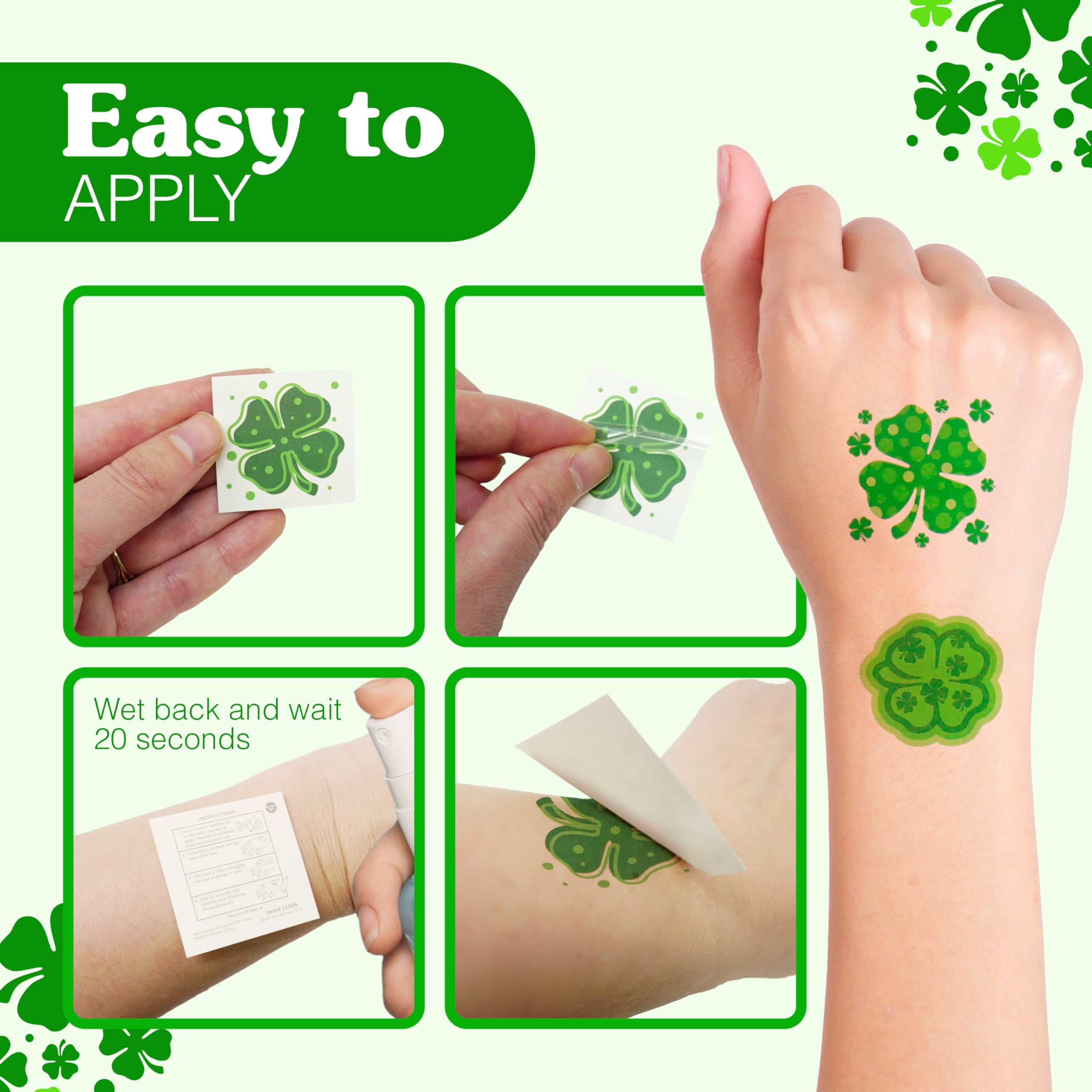 4E's Novelty classroom and party favors tattoos for celebrations