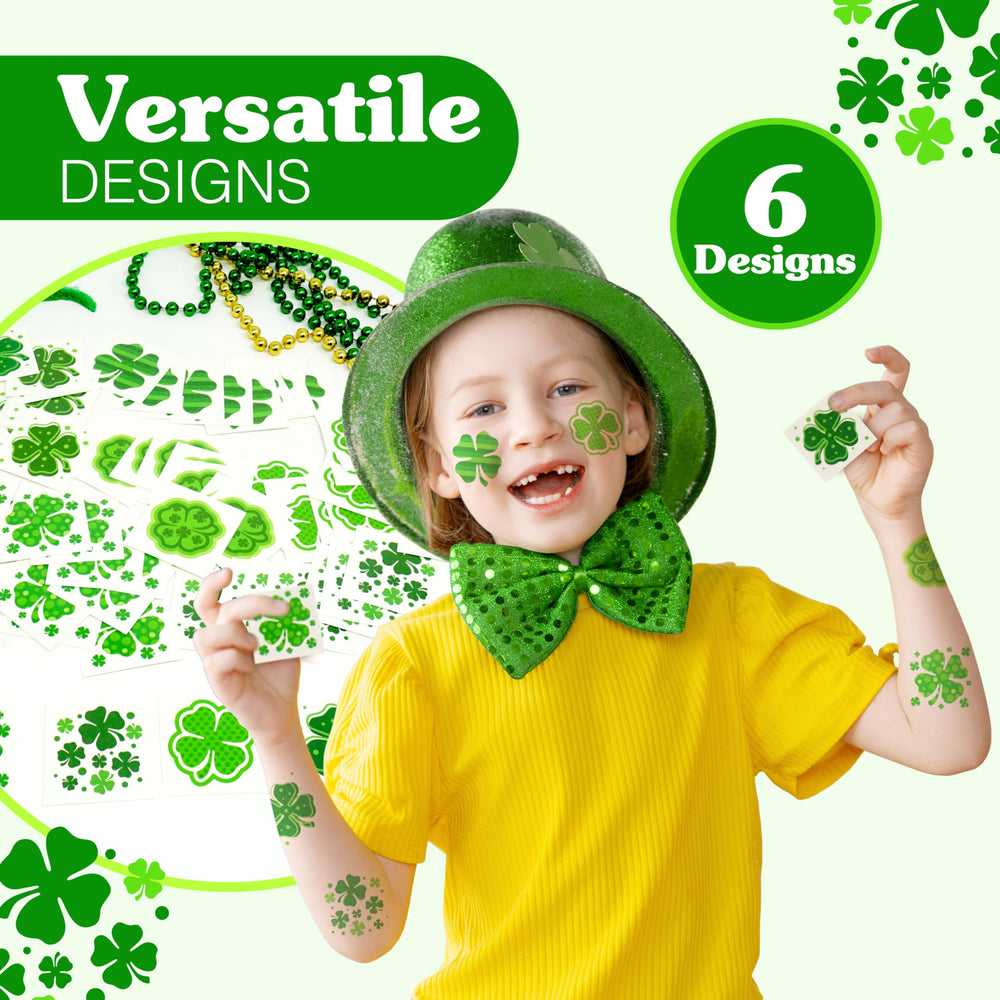 4E's Novelty lucky clover tats for gift bags and events