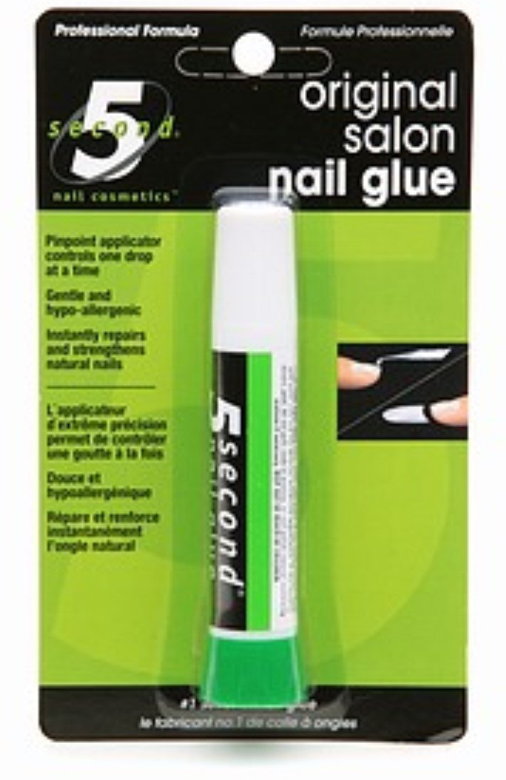 5 Second Nail Cosmetics: aplicación de pegamento para uñas, fijación rápida y limpia