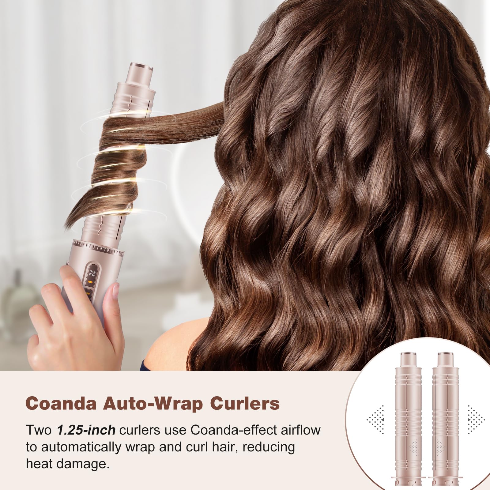 7MAGIC paddle brush view emphasizes gentle detangling and even airflow distribution