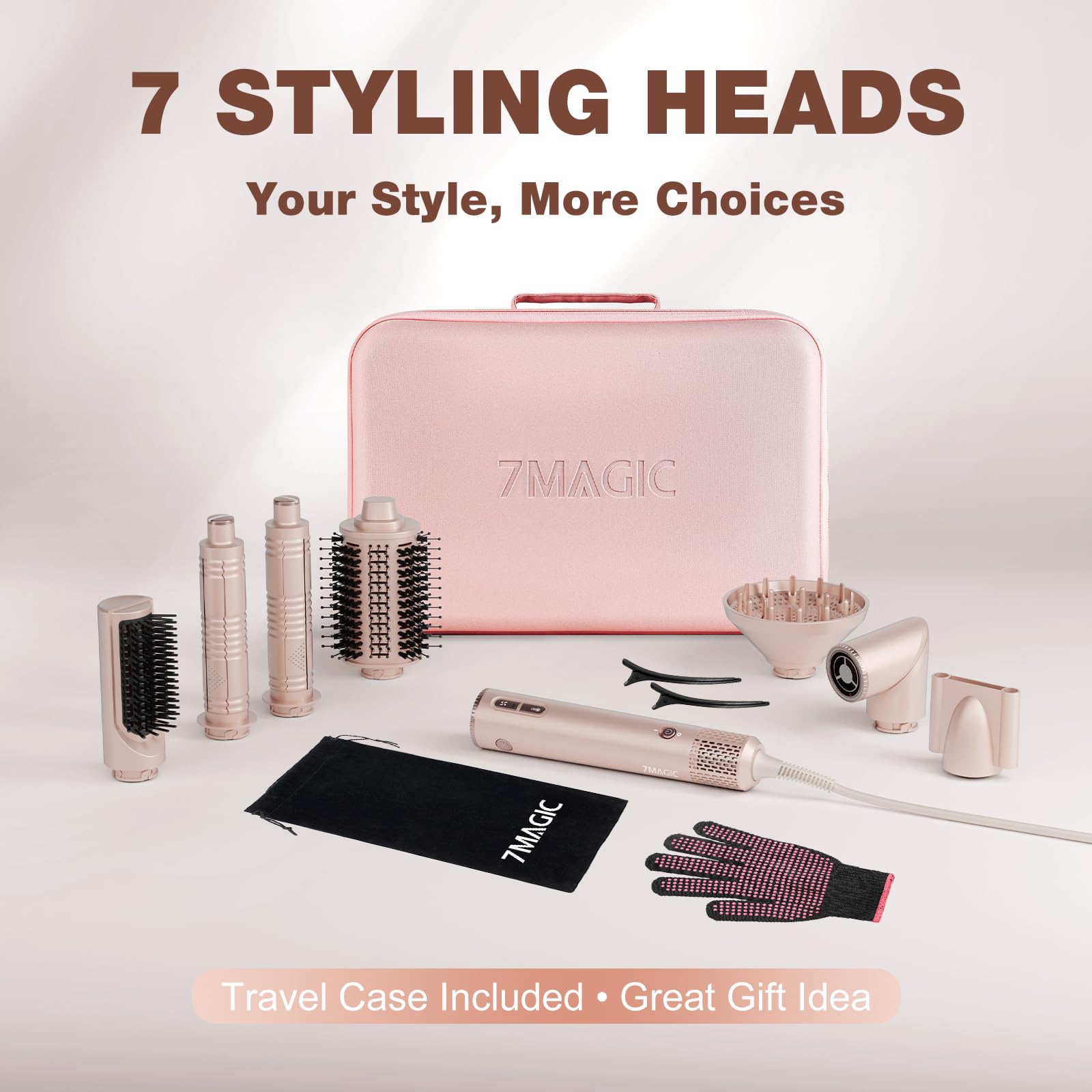 7MAGIC travel case keeps all components organized for on-the-go styling