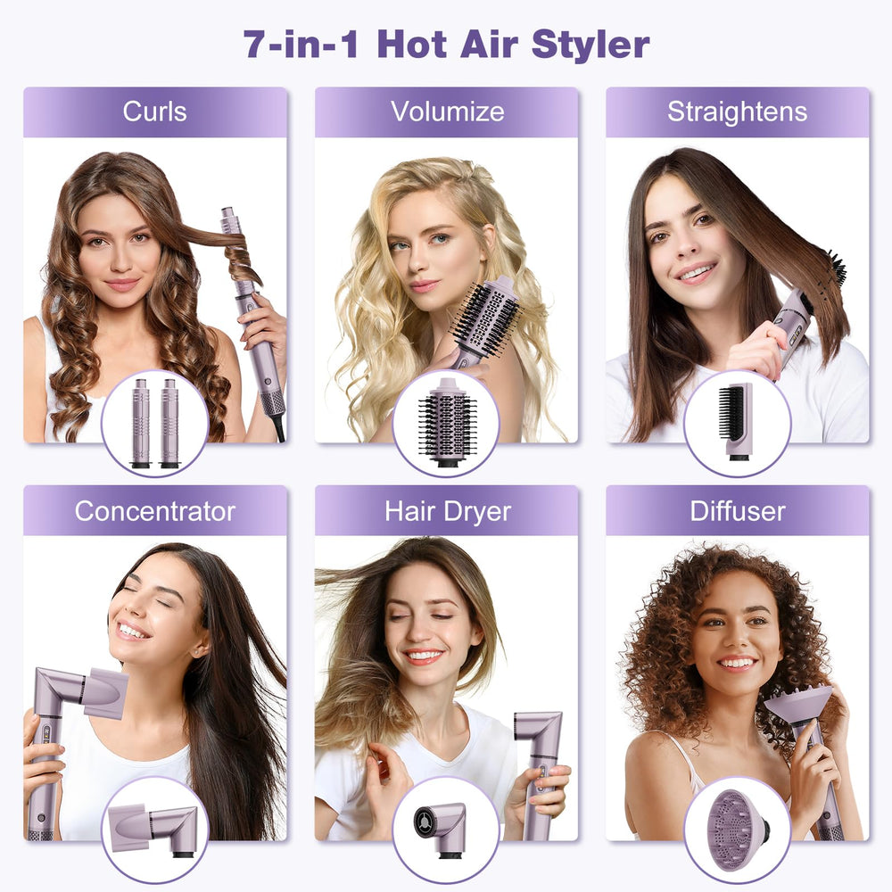 7MAGIC Auto-Wrap Curlers 32mm showing effortless natural curls at home