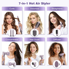 7MAGIC Auto-Wrap Curlers 32mm showing effortless natural curls at home