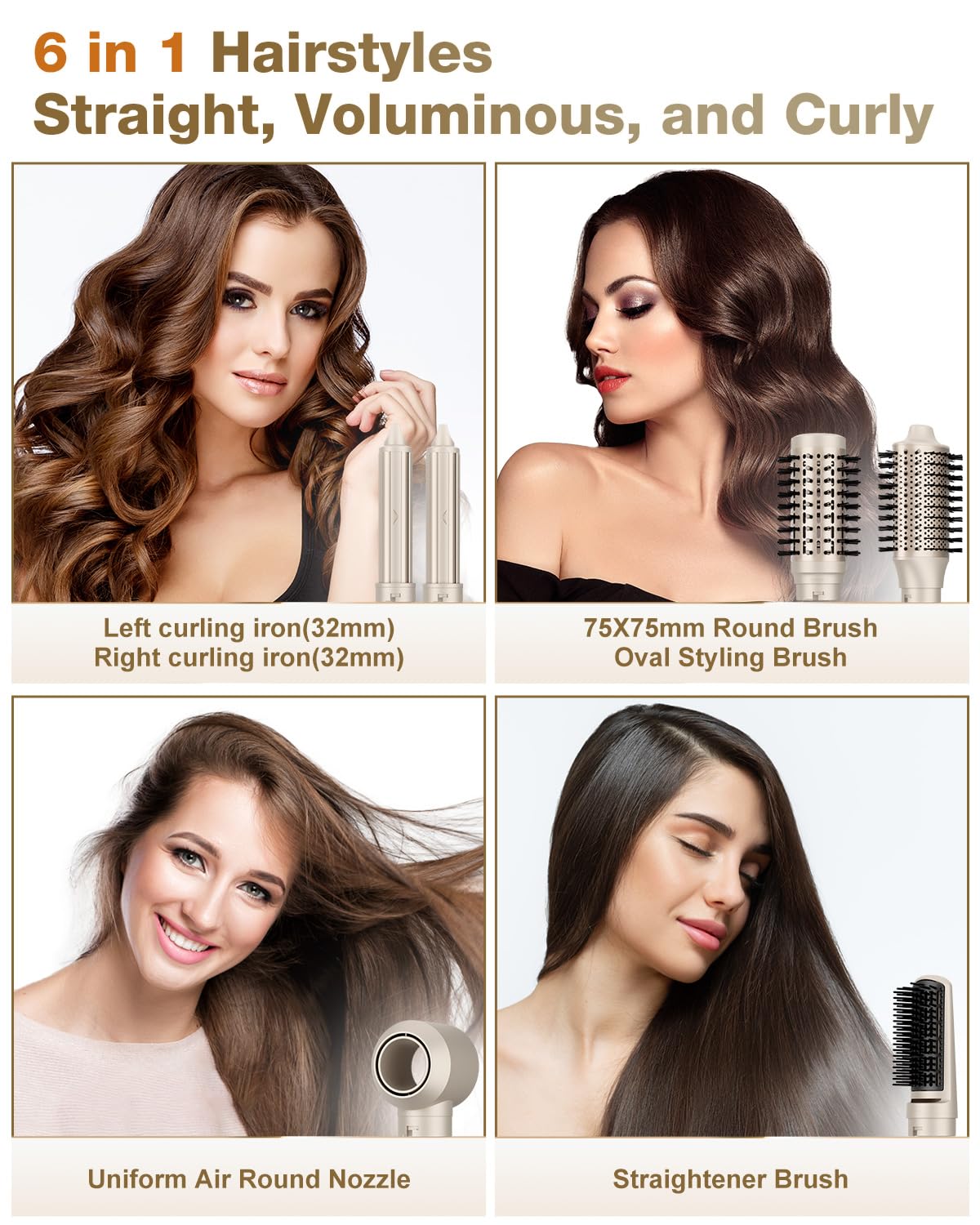 7MAGIC auto-wrap curlers left and right delivering quick, natural curls.
