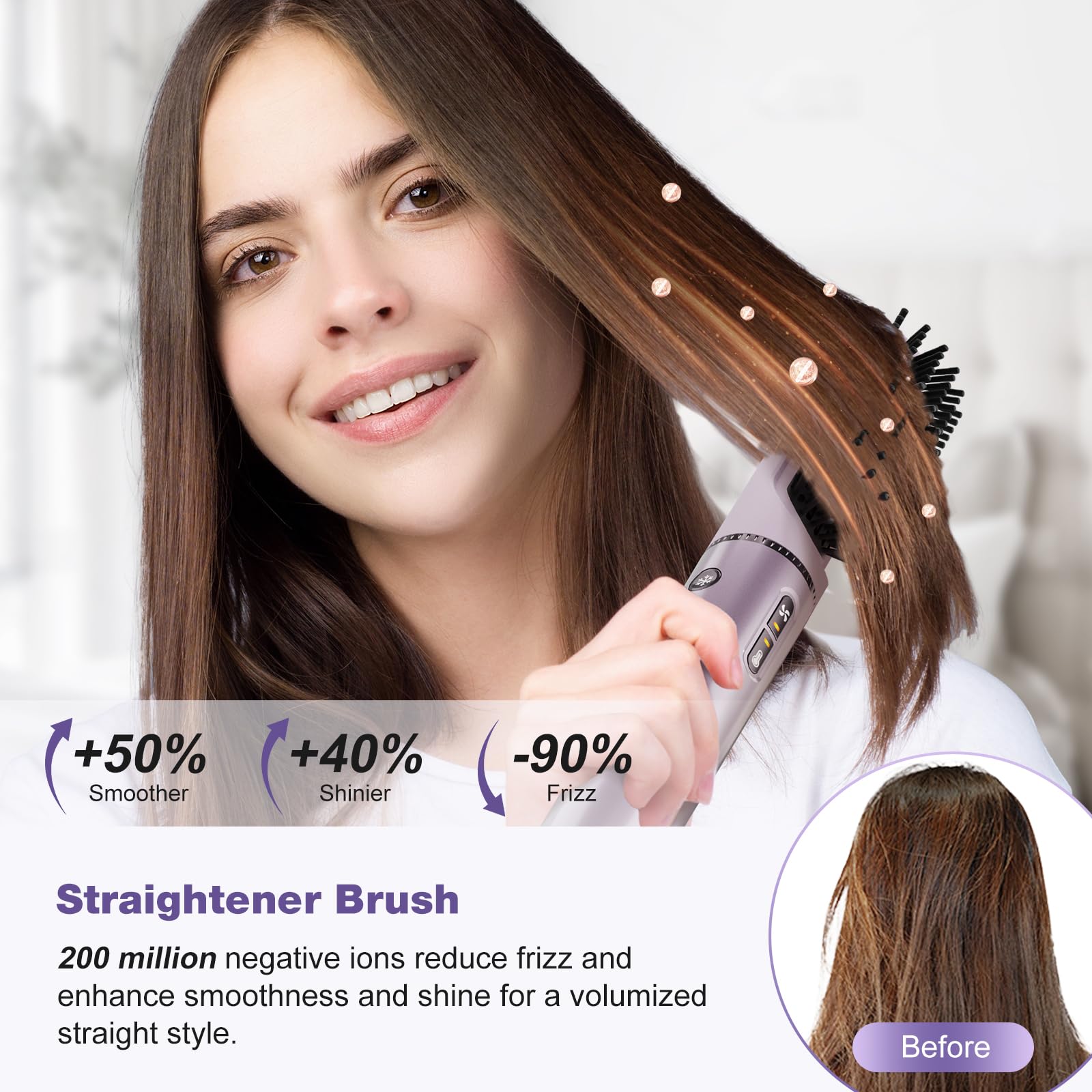 7MAGIC Heat control modes offer customizable styling for different hair types