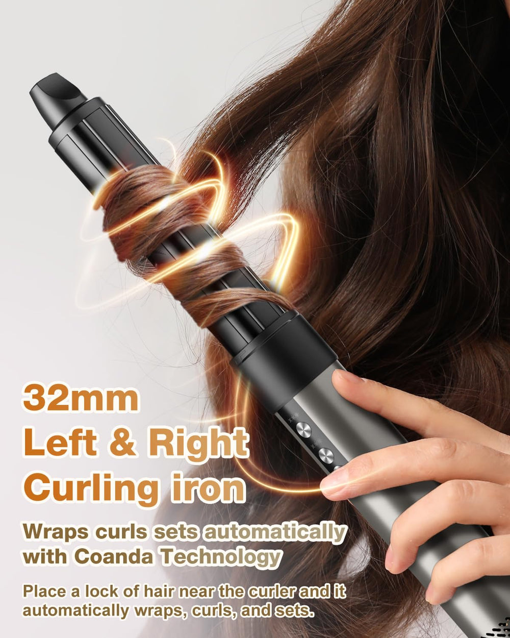 7MAGIC low-heat technology maintains temperature under 248°F for gentle styling.