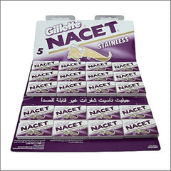 7 O'clock NACET stainless double-edge blades pack for smooth shaves
