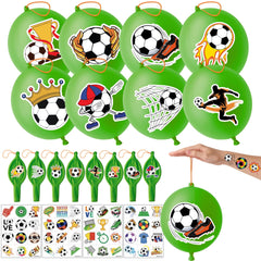 91BALLOONS globos de fútbol verdes de 18 pulgadas para fiestas.