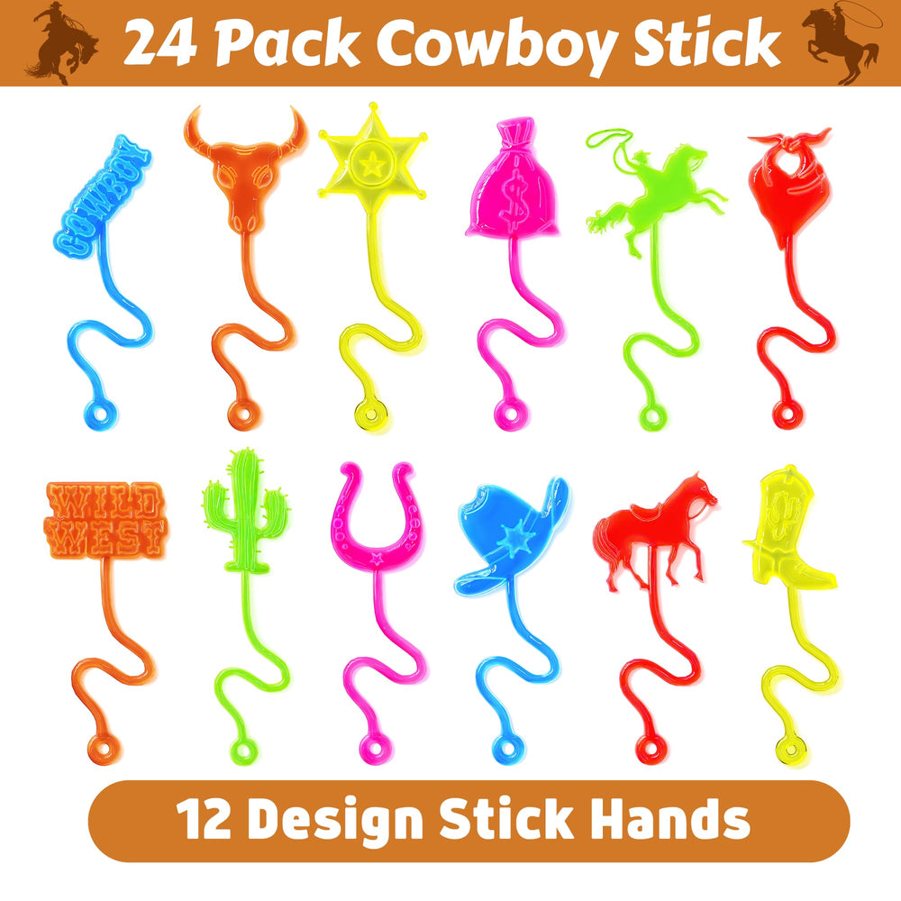 91STICKYHAND diseños-cowboy-12-unicos, variedad divertida para colecciones de recuerdos.