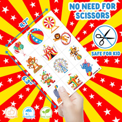 91TATTOOS carnival clown tattoo applied on arm showing quick application