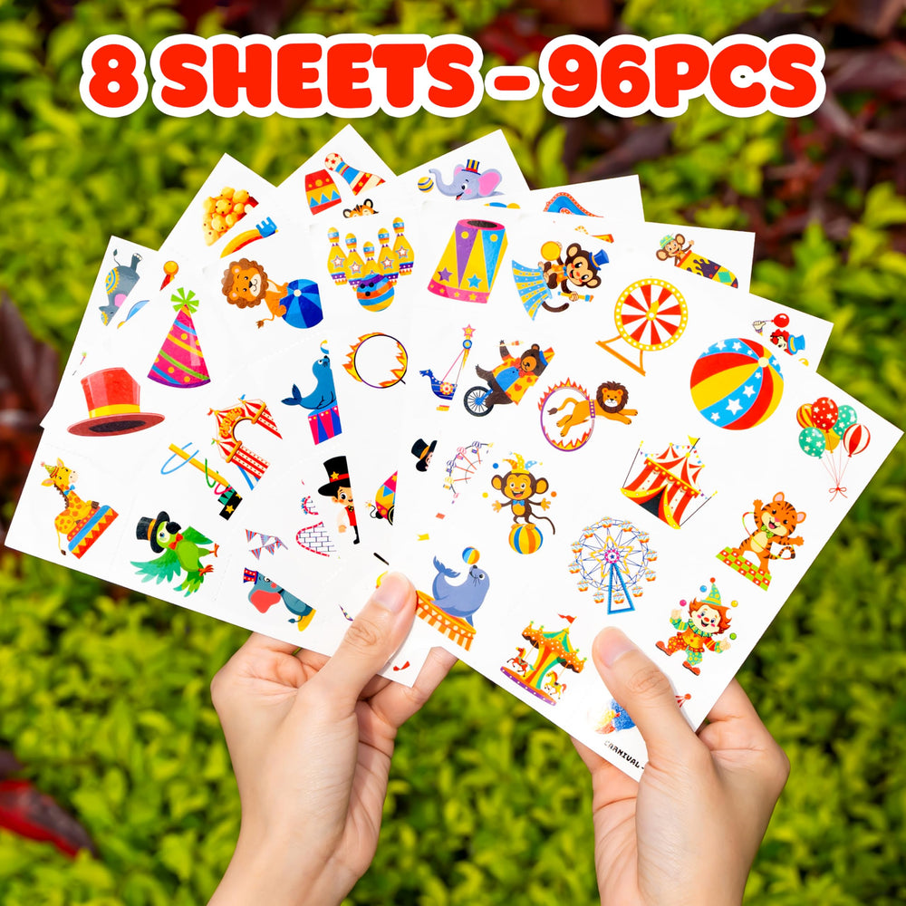 91TATTOOS easy to apply carnival tattoos for quick party setup