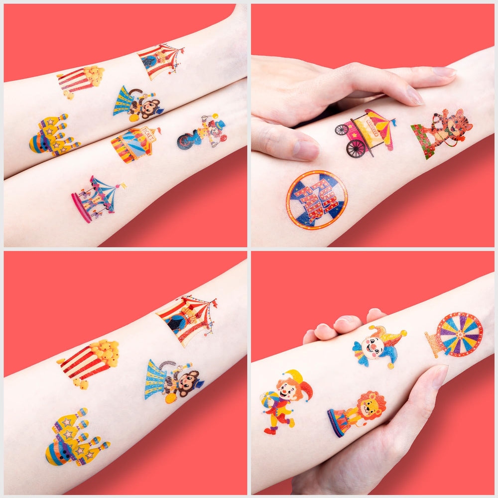 91TATTOOS kid friendly clown tattoos suitable for sensitive skin