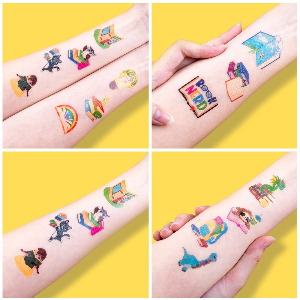 91TATTOOS easy-application tattoos glide on quickly for mess-free fun.