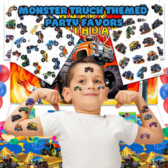 Tatuaje temporal 91TATTOOS Monster Truck en la mano para juego creativo