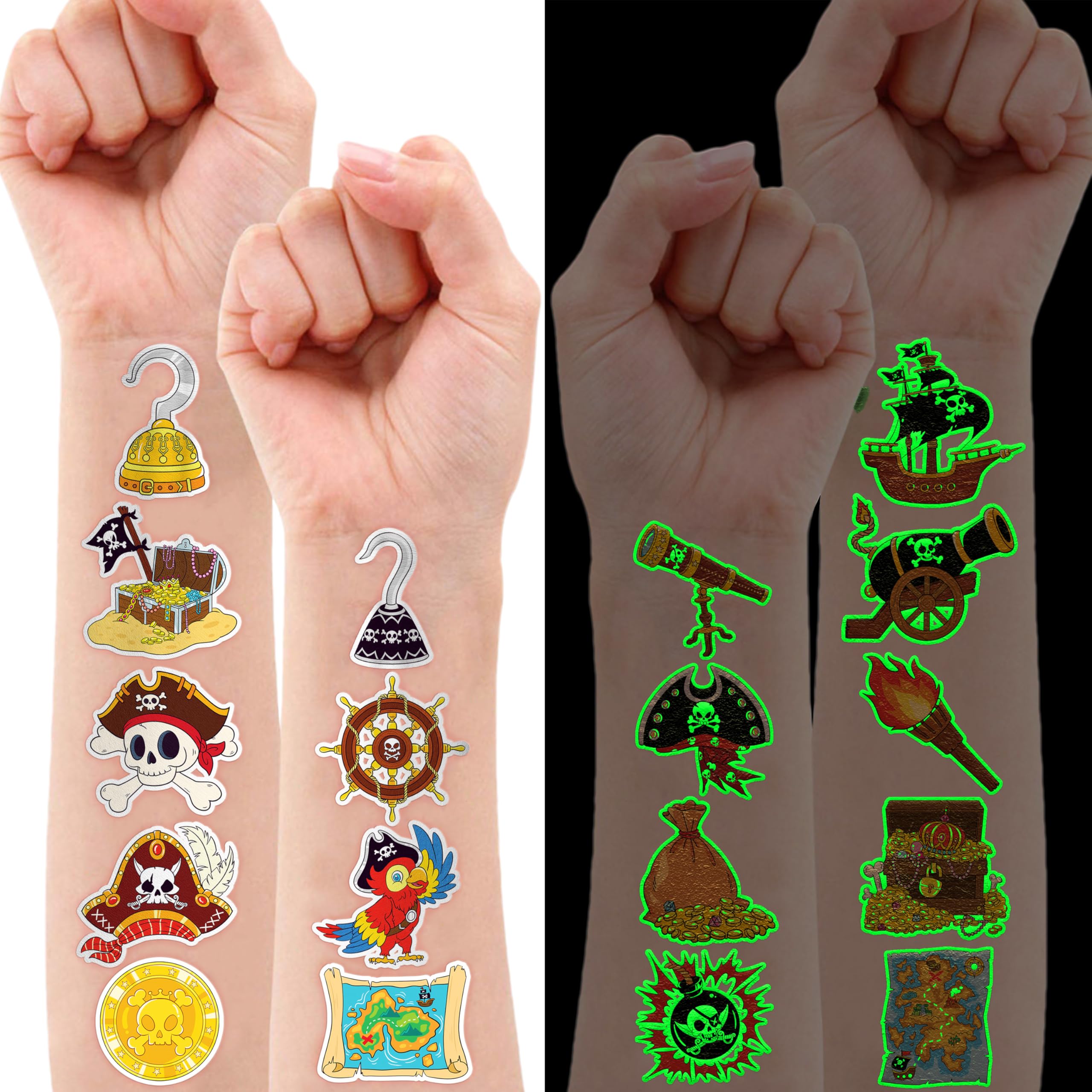 91TATTOOS nautical tattoos designs provide imaginative play and themed party accents.