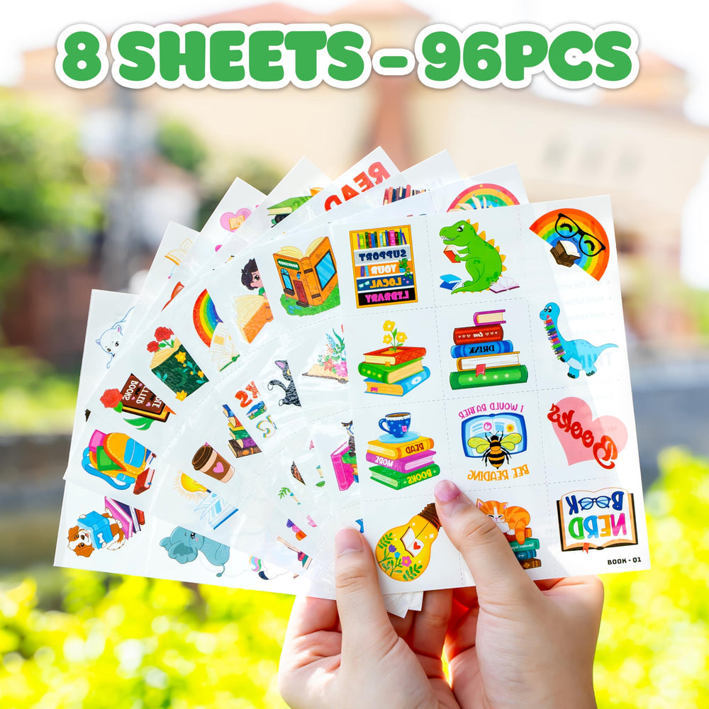 91TATTOOS pre-cut sheets provide 96 designs for versatile gifting ideas.