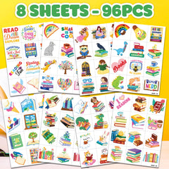 91TATTOOS playful-designs tattoos sheet ideal for crafts and party favors.