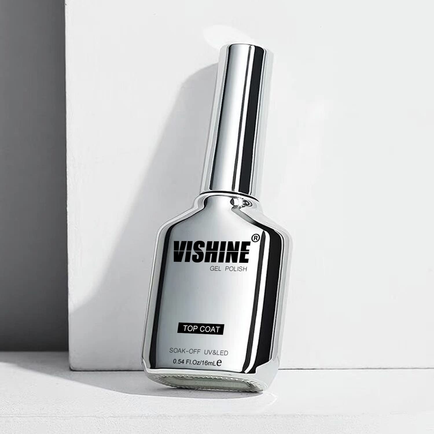 Vishine nails with mirror finish after applying top coat