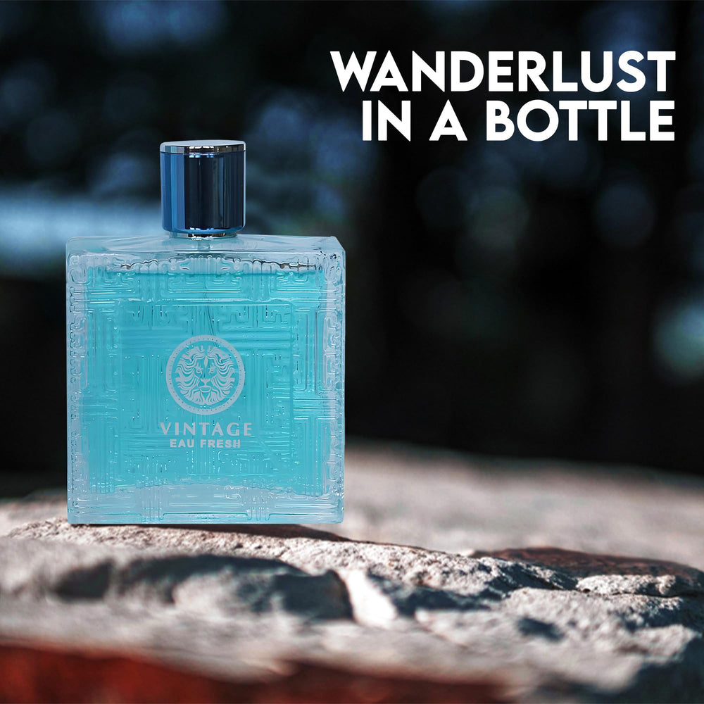 A CENTER collection-display presents all four scents for choosing.