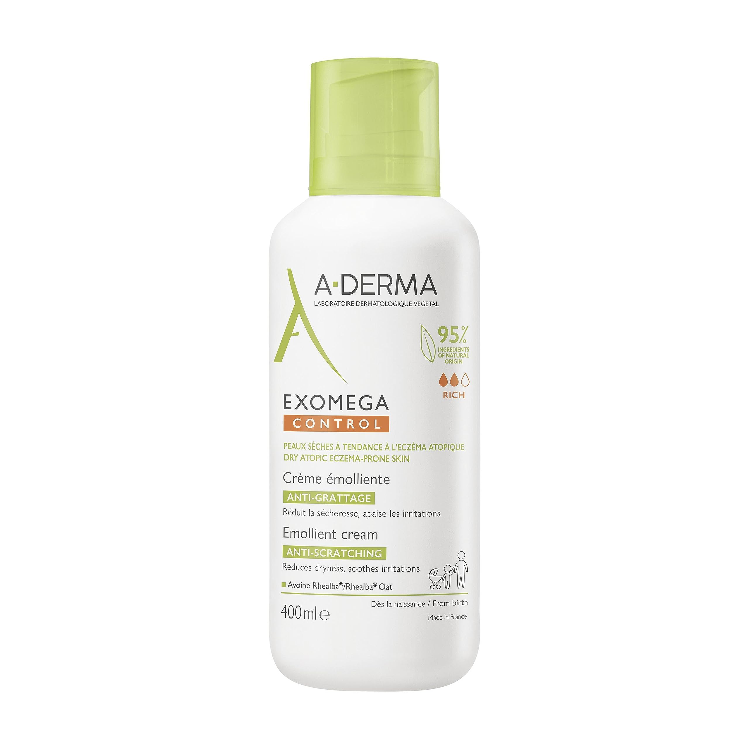 A-Derma Exomega Emollient Cream bottle for everyday skin hydration and comfort