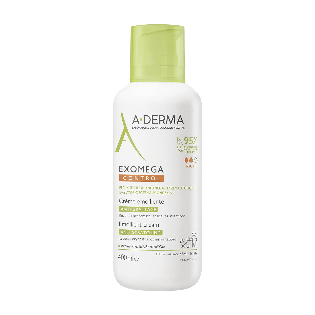A-Derma Exomega Emollient Cream bottle for everyday skin hydration and comfort