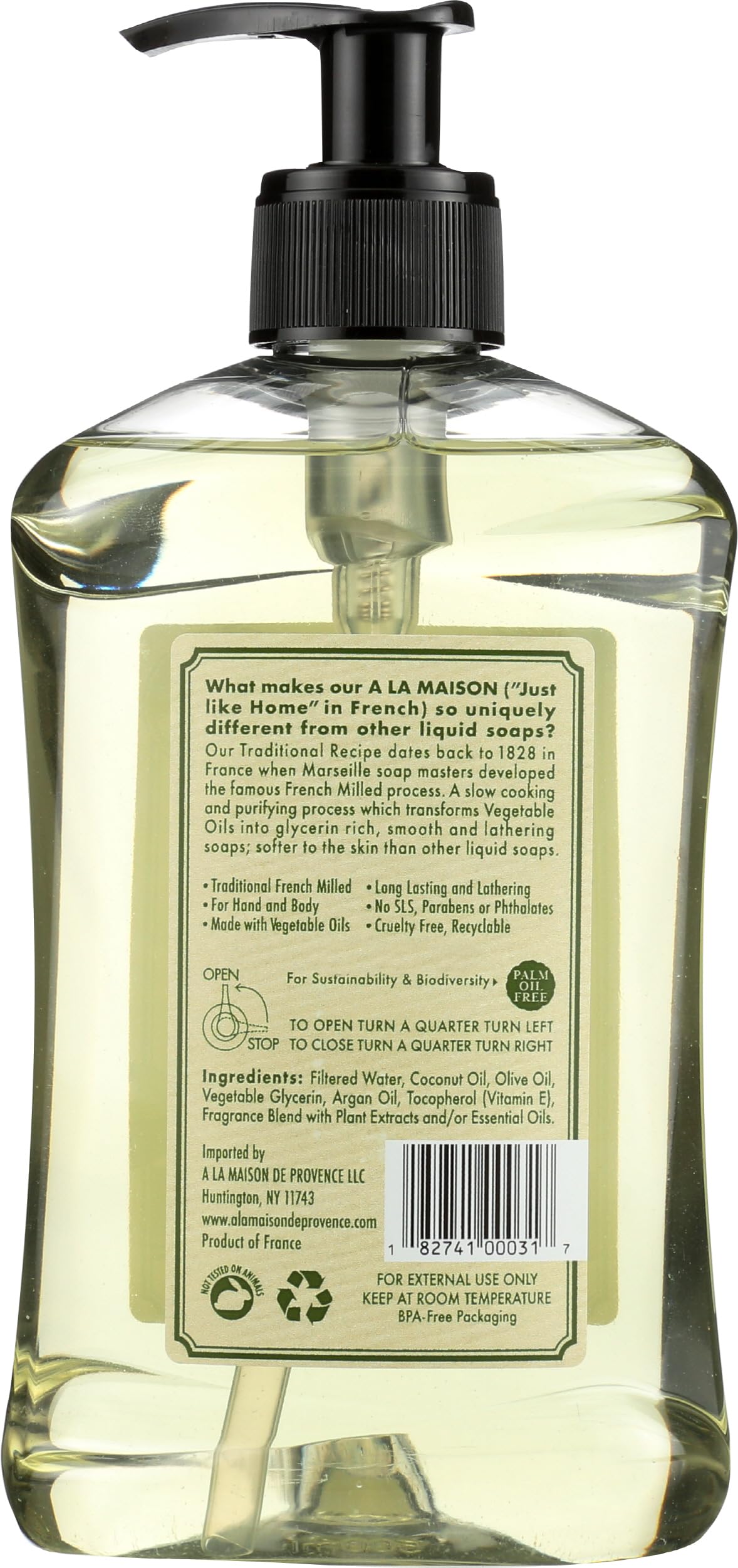 Etiqueta francesa de A LA MAISON que destaca la tradición artesanal.