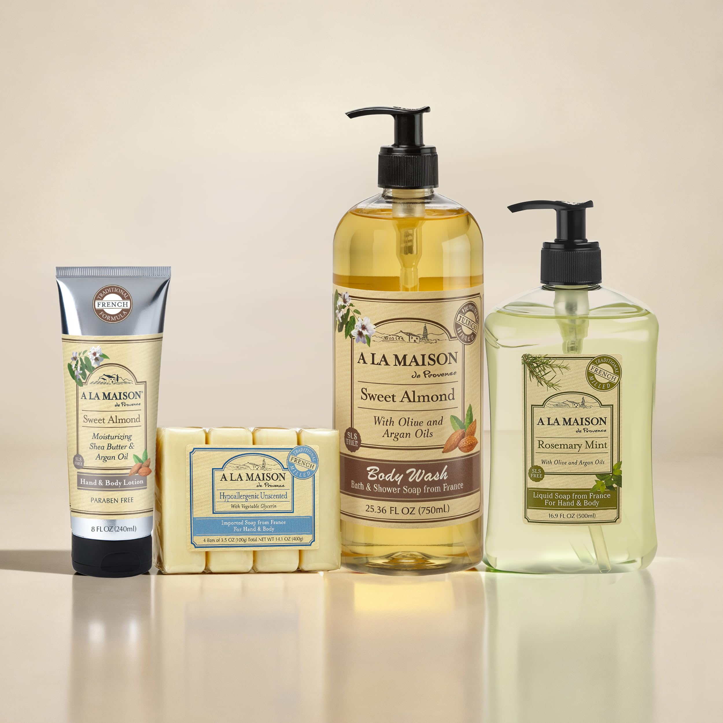 A La Maison Lavanda Aloe, envase biodegradable que respeta el medio ambiente.
