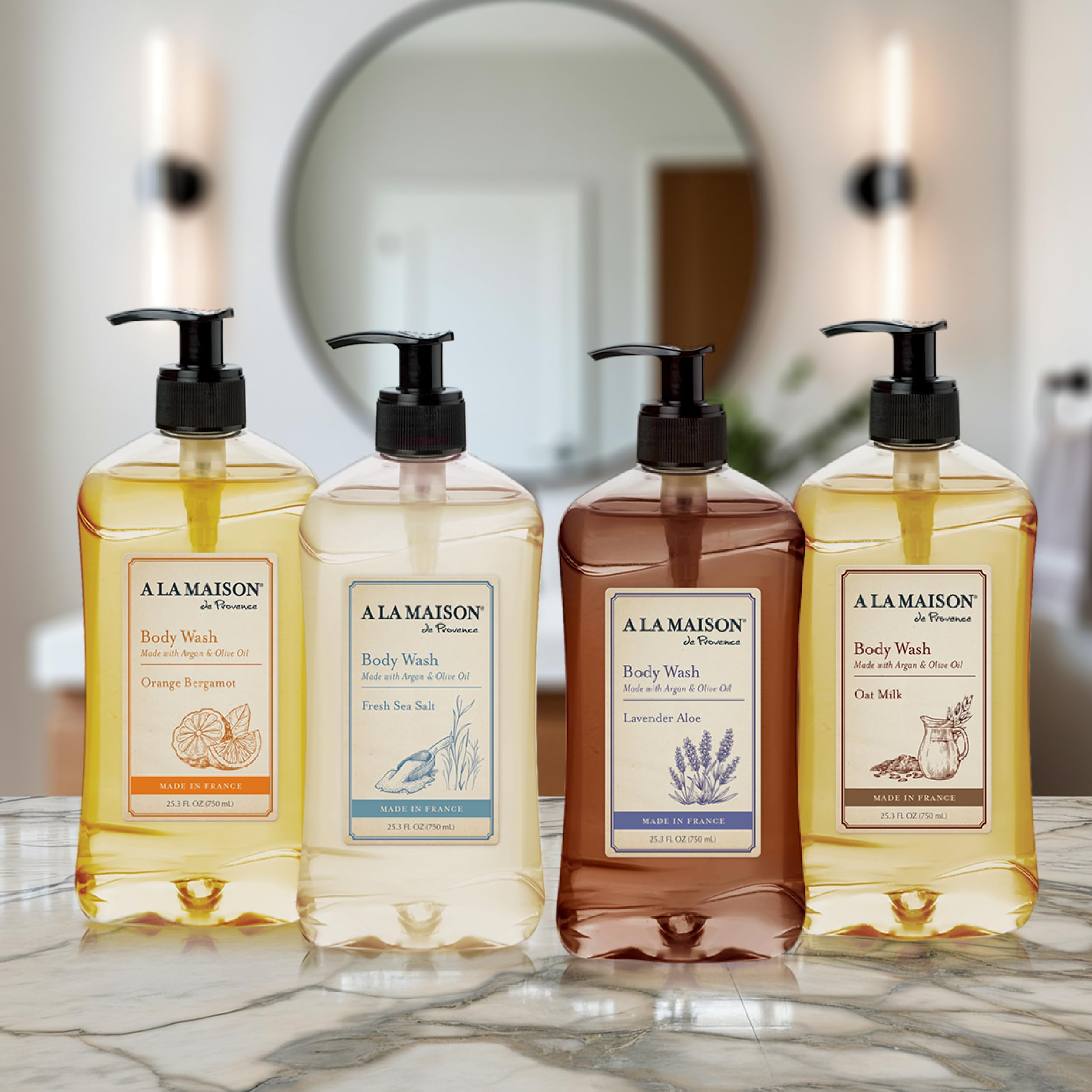 A LA MAISON notas-aromaticas-citrico-naranja-bergamota: enriquecen el ritual de ducha.