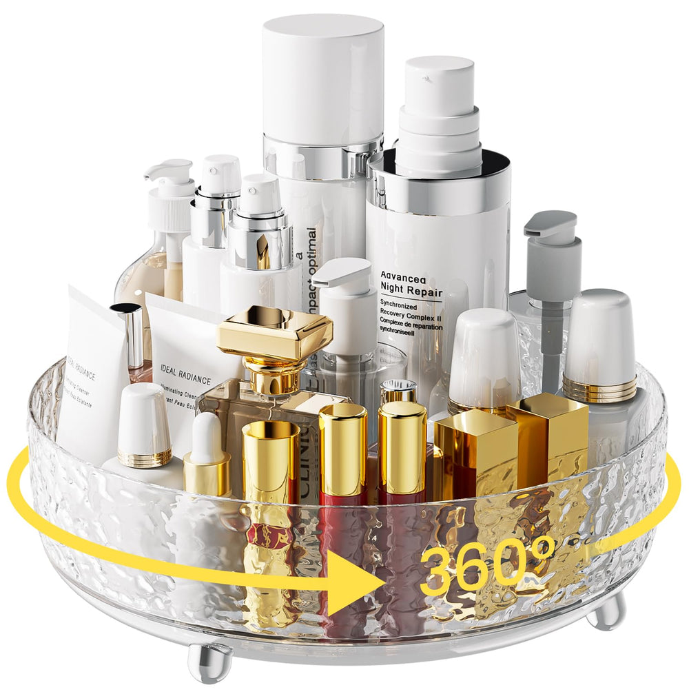 A-LuGei crystal design 11-inch perfume organizer rotating for effortless access